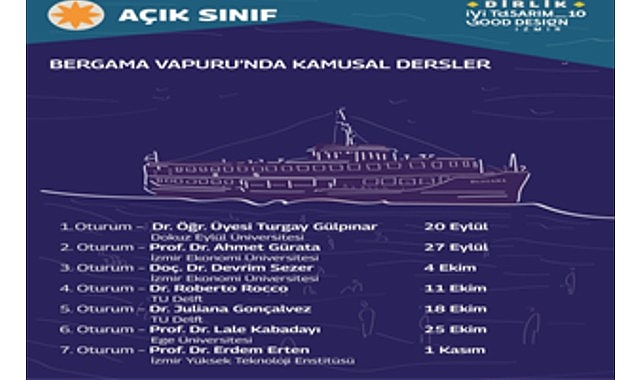 İyi Tasarım/Good Design İzmir_10’a doğru ilk durak: Kamusal Dersler