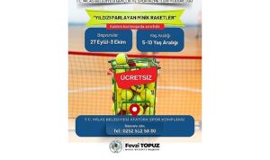 Milas Belediyesi’nden Minik Sporcular İçin Tenis Kursu