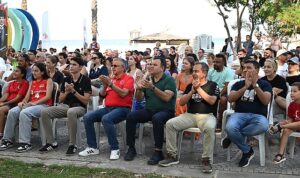 Milli heyecan için dev ekran kuruldu