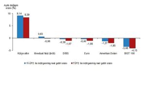 Finansal Yatırım Araçlarının Reel Getiri Oranları, Eylül 2025