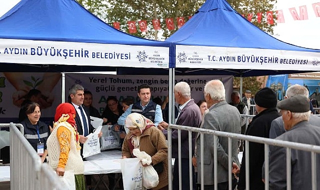 Başkan Çerçioğlu, Ata Tohumlarından Üretilen Fideleri Karacasu’da Vatandaşlarla Buluşturdu