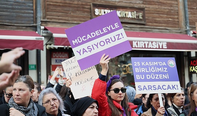 Bursa’da Binlerce Kadın Şiddetsiz Bir Yaşam, Adalet ve Eşitlik İçin Yürüdü