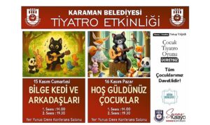 Karaman Belediyesi’nden Çocuklara Ücretsiz Tiyatro