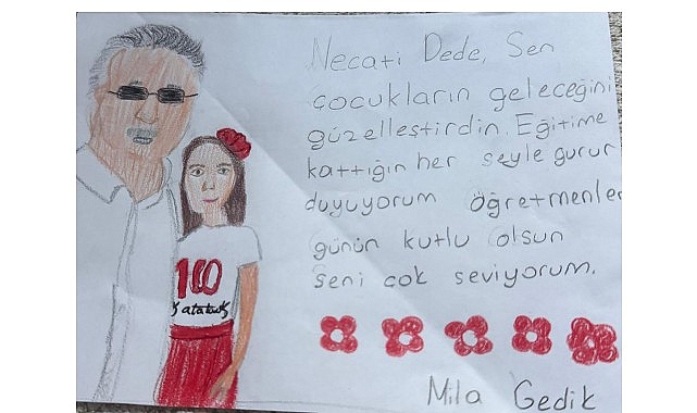 Mila’dan Başkan Topaloğlu’na duygulandıran Öğretmenler Günü sürprizi