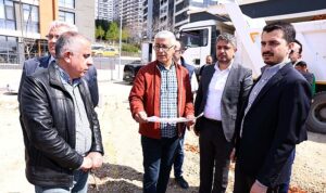 Başkan Hüseyin Can Güner Sahada İncelemelerde Bulundu