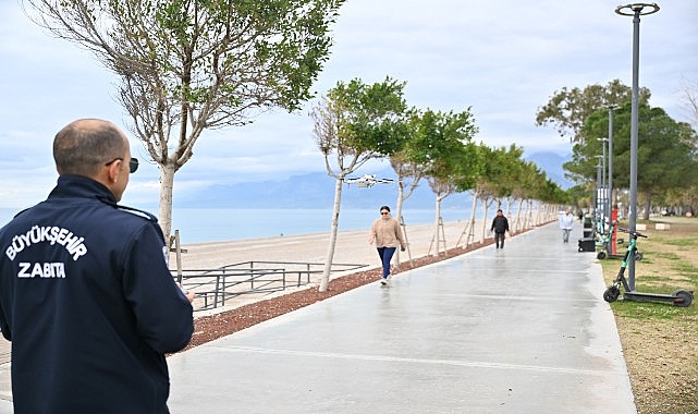 Büyükşehir zabıtasından dronla denetim
