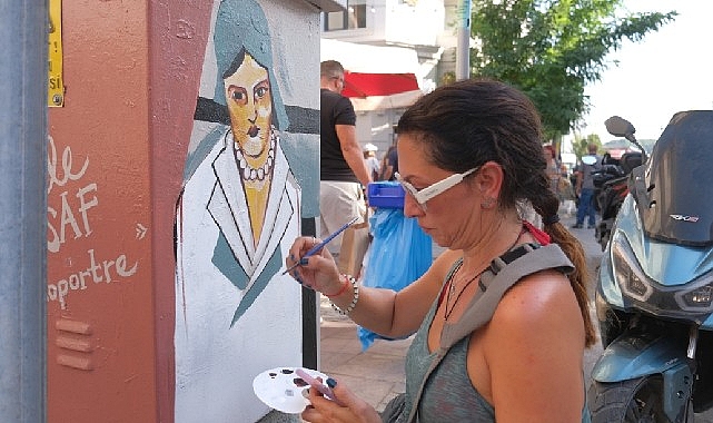 Ayvalık, açık hava sanat galerisine dönüşüyor