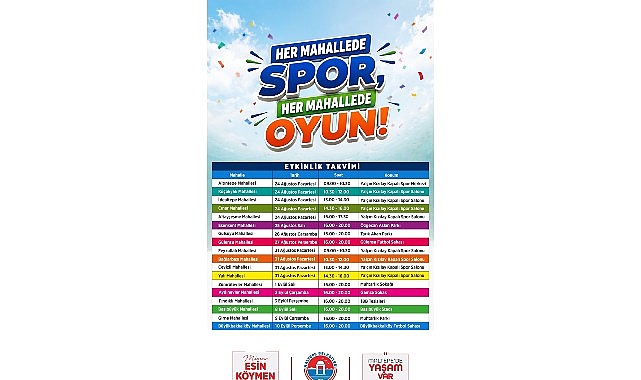 Maltepe’nin mahallelerinde ‘Spor ve Oyun Şöleni’ heyecanı yaşanacak