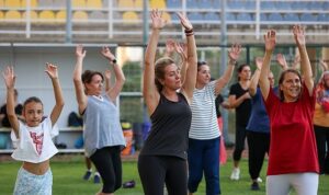 Zumba ve pilates dersleri şimdi Buca Arena Stadı’nda
