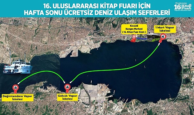 Kocaeli Kitap Fuarı’na ulaşım çok kolay olacak