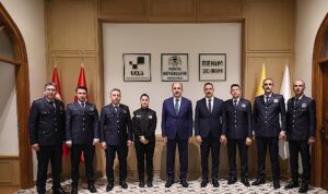 Konya İtfaiye Teşkilatı Heyeti İtfaiye Haftası Vesilesiyle Başkan Altay’ı Ziyaret Etti