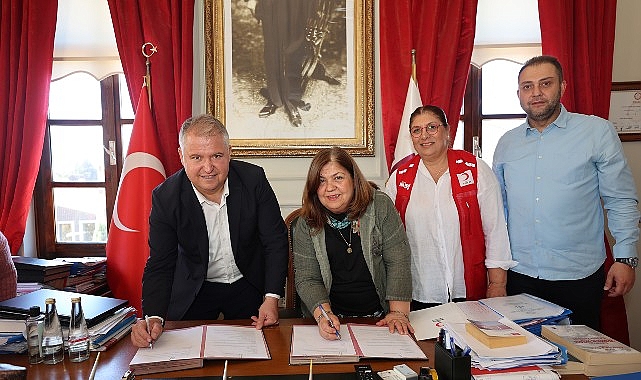 Urla Belediyesi ve Türk Kızılayı Urla Şubesi’nden sosyal dayanışmayı güçlendirecek iş birliği